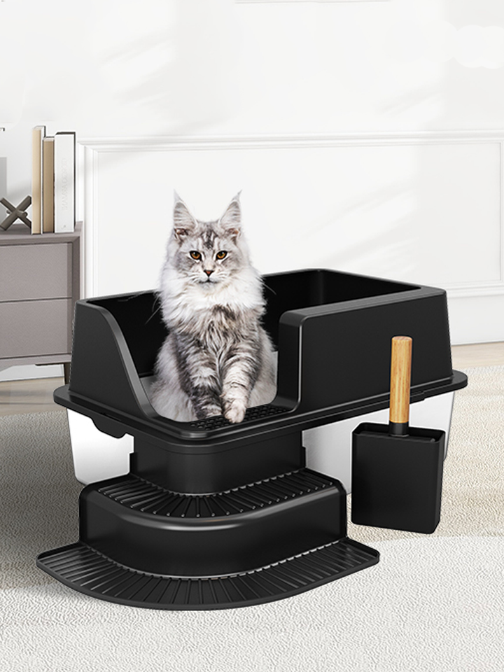 Stainless Steel Litter Box - D