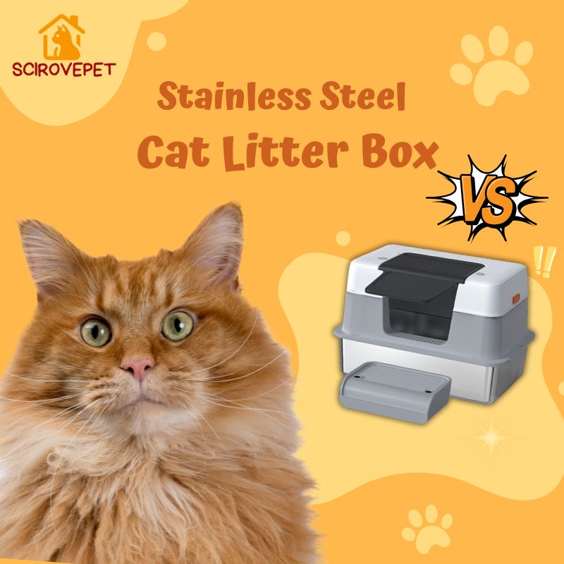 Stainless steel cat litter box