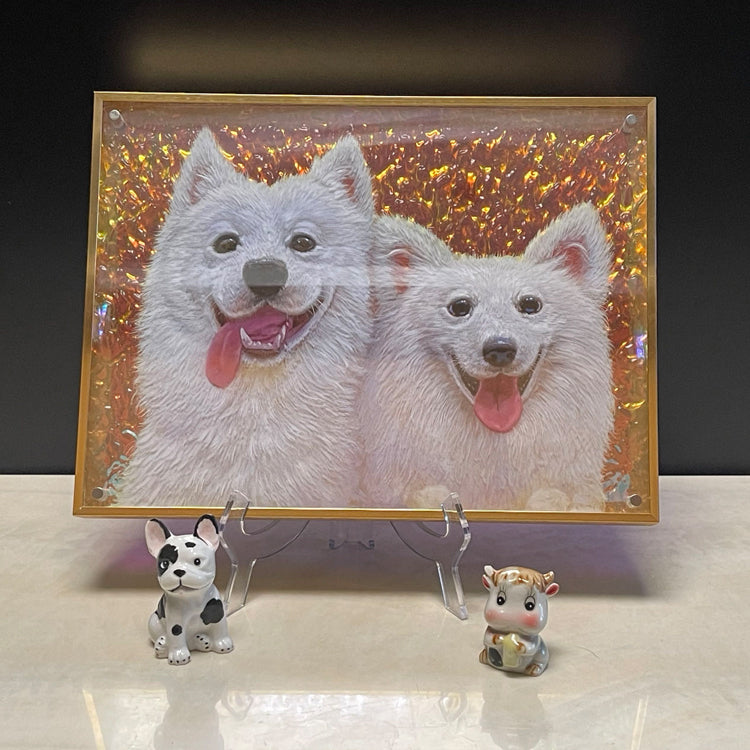 3d Pet Painting Glass，Custom Crafted for Cherished Memories