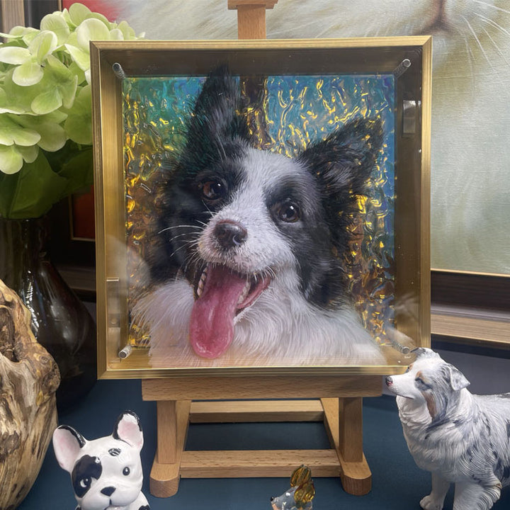 3d Pet Painting Glass，Custom Crafted for Cherished Memories