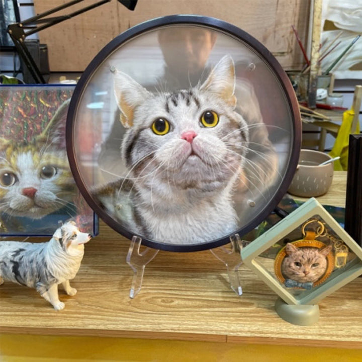 3d Pet Painting Glass，Custom Crafted for Cherished Memories