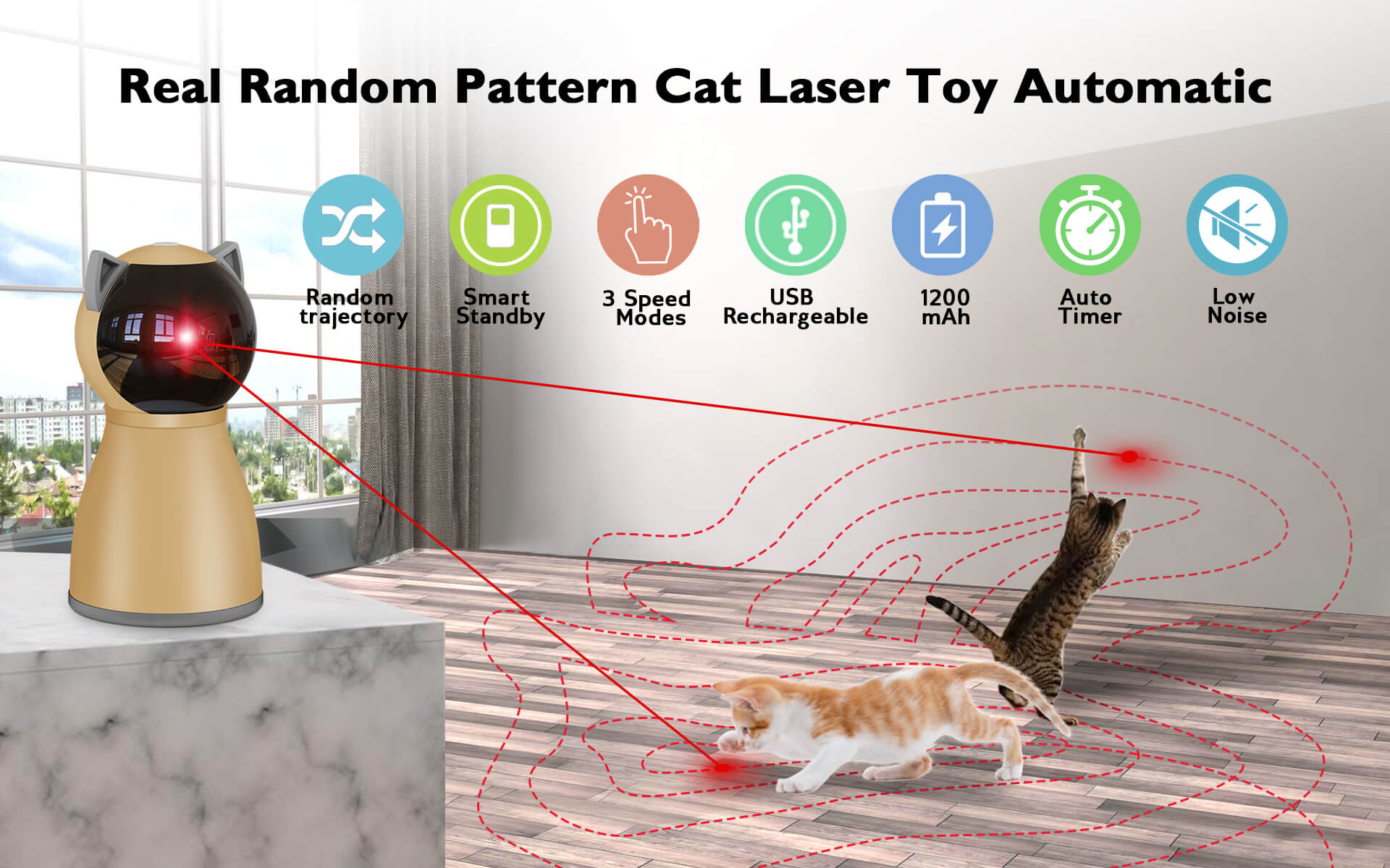 Interactive Cat Laser Toy 1