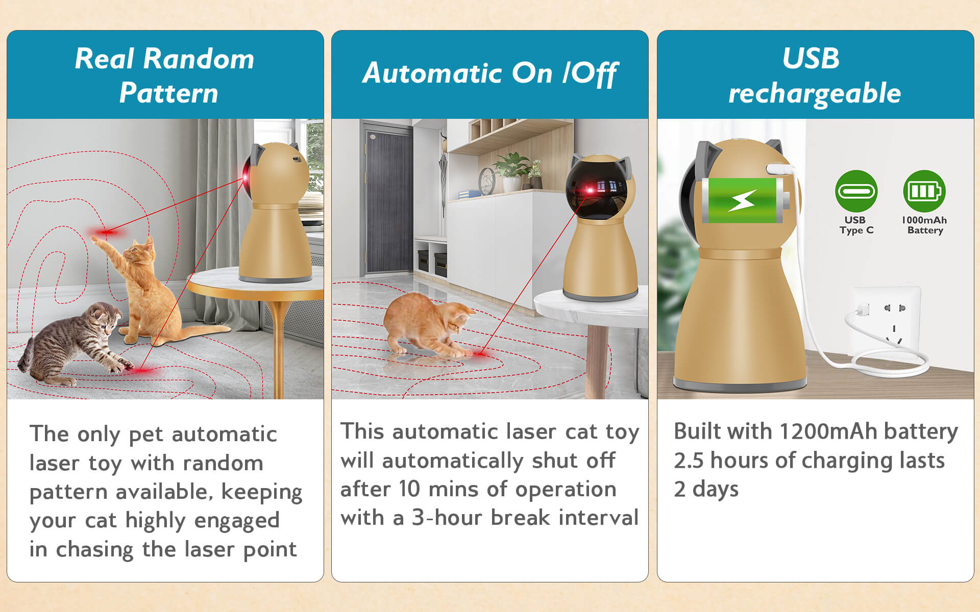 Interactive Cat Laser Toy 3