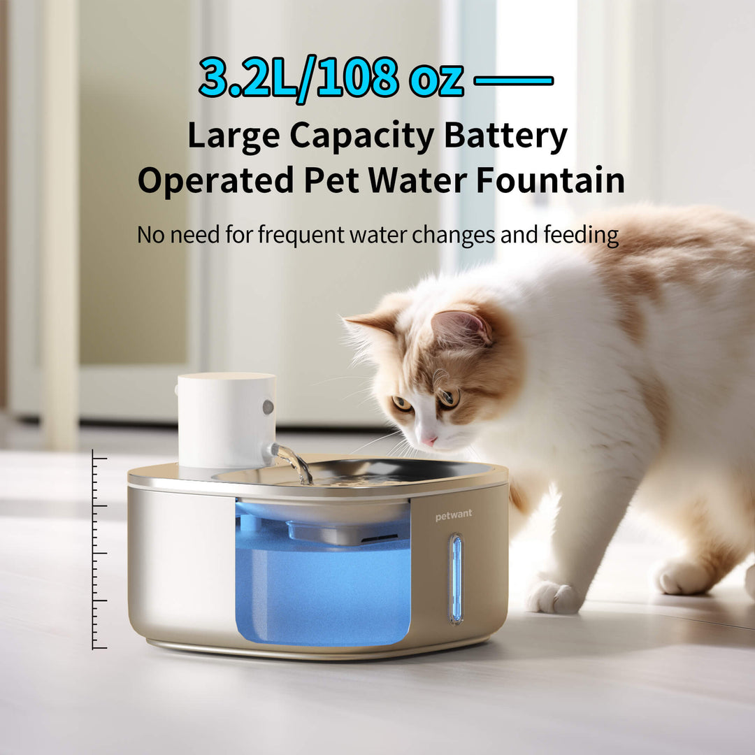 big battery operated cat water fountain