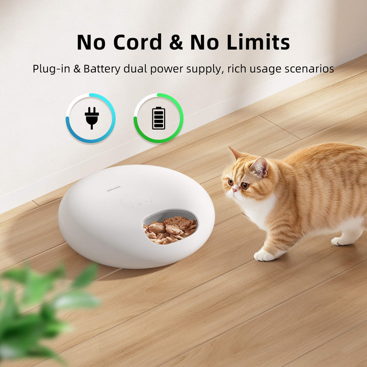 smart life pet feeder with battery